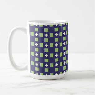 Mug Mosaïque bleue et verte marine