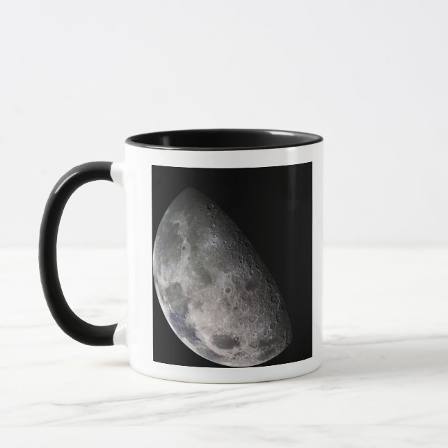 Mug Mosaïque de couleur de la lune de la Terre (Gauche)
