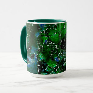 Mug Mosaïque défectueuse du bassin plante aquatique ph