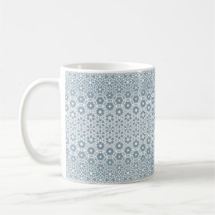 Mug Mosaïque géométrique blanche et grise