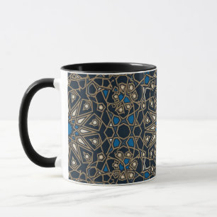 Mug Mosaique Géométrique Islamique Royale Minuit &