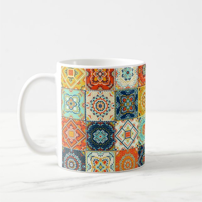 Mug Mosaïque marocaine illustration motif (Gauche)
