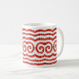 MUG MOSAÏQUE ROUGE BLANC