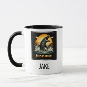 Mug Mosasaurus Prédateur Océanique Coucher de Soleil V