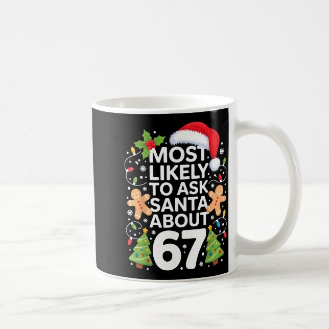 Mug Most Likely To Ask Santa About 67 Funny Christmas  (Droite)