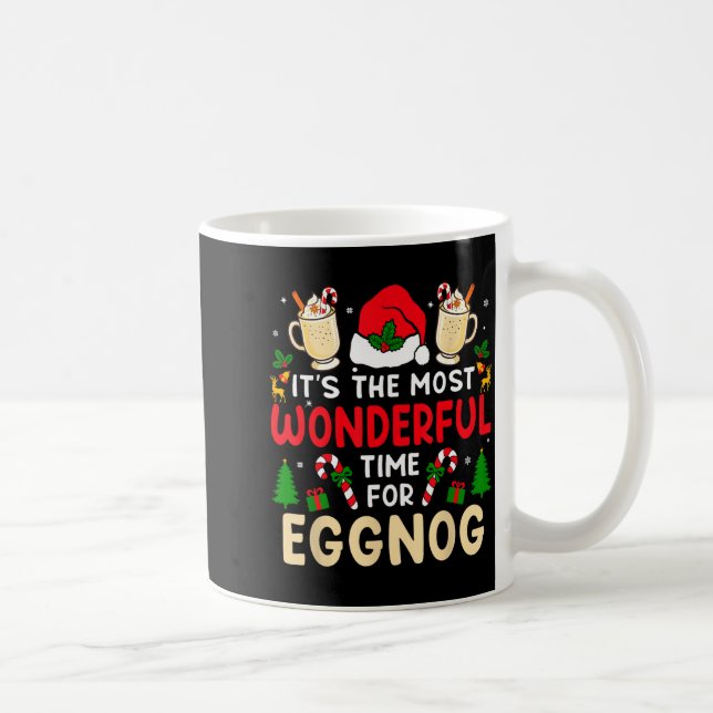 Mug Most Wonderful Time For Eggnog Family Christmas Va (Droite)