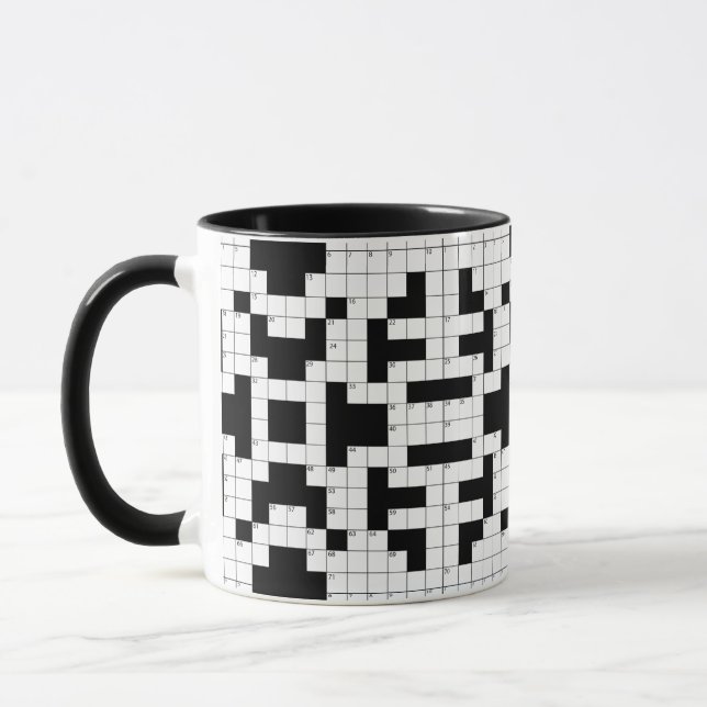 Mug Mot-clé Mot croisé Conception Musique (Gauche)