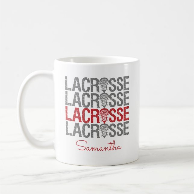 Mug Mot de crosse rouge (Gauche)