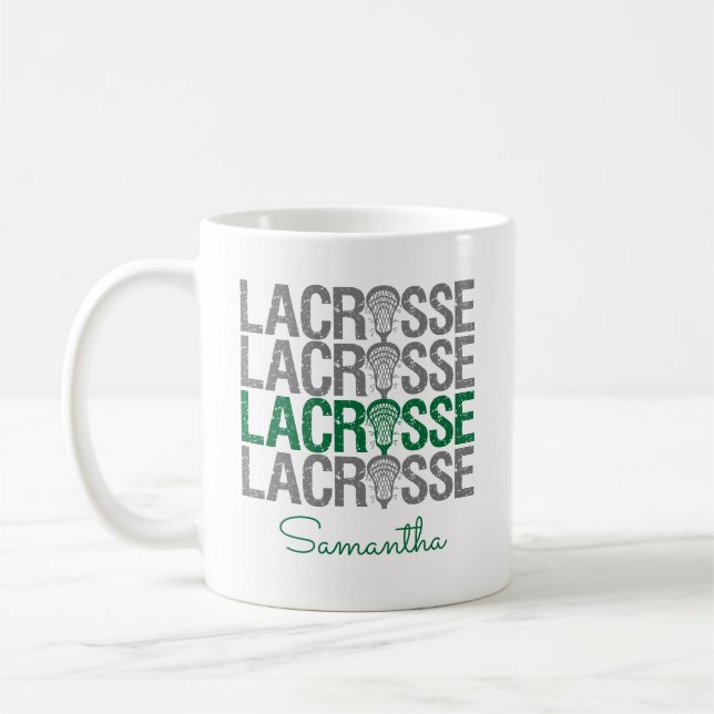 Mug Mot de crosse vert déprimé (Gauche)