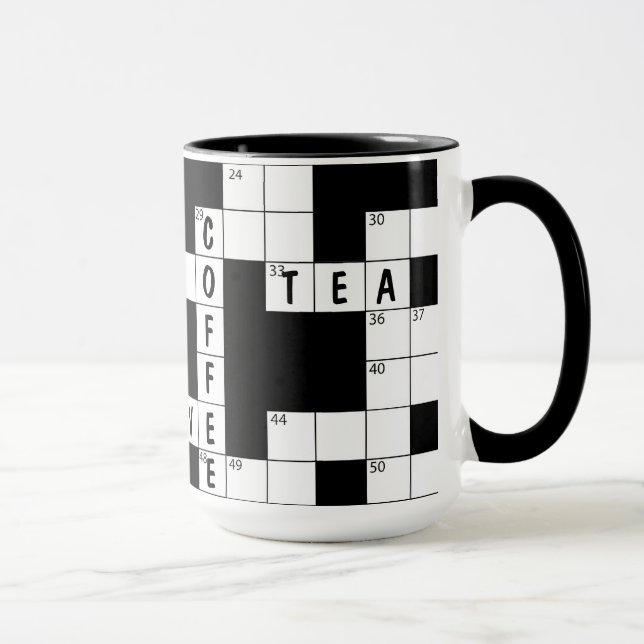 Mug Mot-De-Mots Puzzle Avec Mots (Droite)