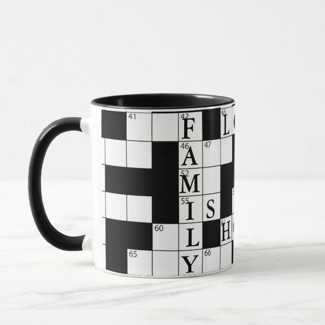 Mug Mot-de-passe Puzzle sur la maison familiale (Gauche)