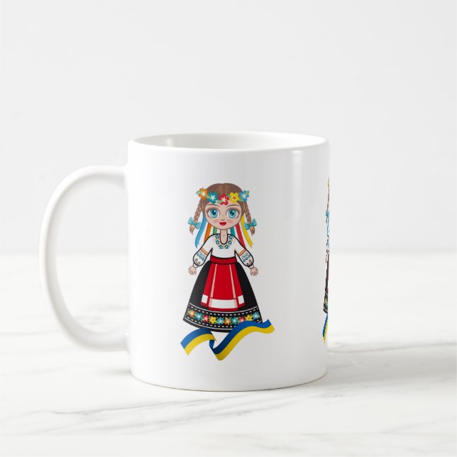 Mug Motanka, Poupée folklorique ukrainienne, Victoire  (Gauche)