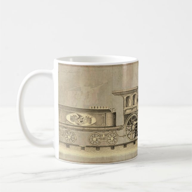 Mug Moteur à vapeur vintage (Gauche)