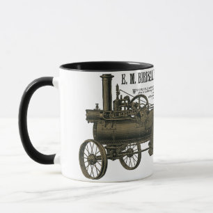 Mug Moteur de traction à vapeur Birdsall 1889 Tracteur