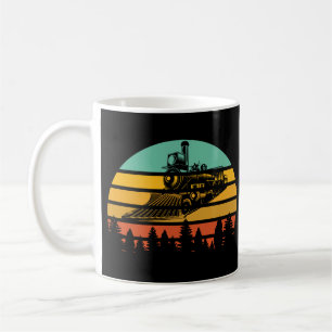 Mug Moteur ferroviaire Vintage Sunset Retro