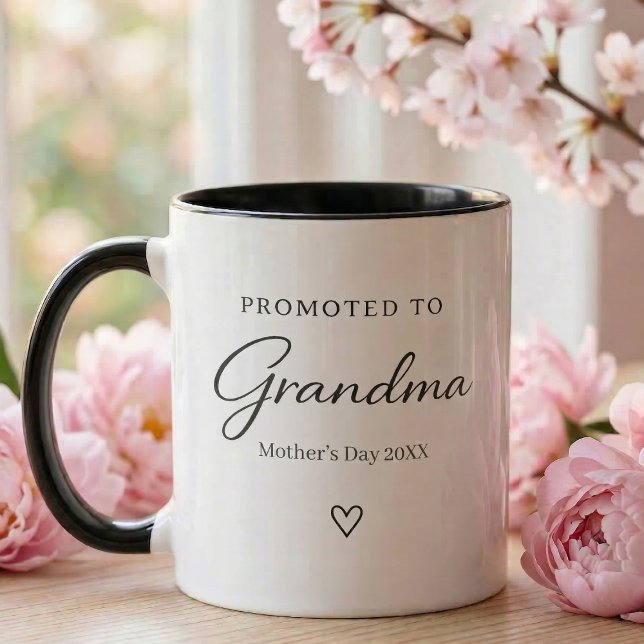 Mug Mother’s Day Pregnancy Reveal Gift for Grandma (Mother's day Promotes to Grandma  Mug  )