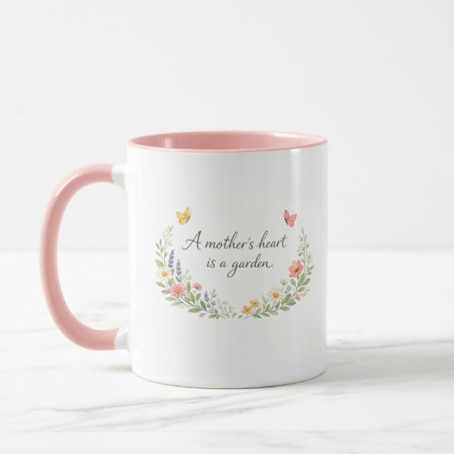 Mug Mothers Day Elegant Flower  (Gauche)