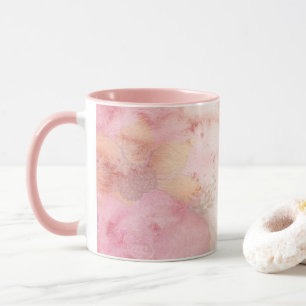 Mug Motif à Cravate Pastel rose doux
