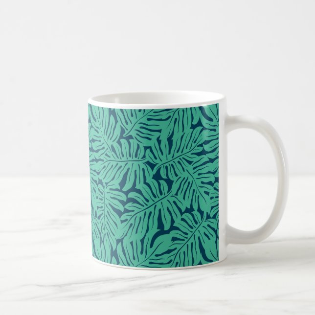 Mug Motif à feuilles tropicales de Monstera (Droite)