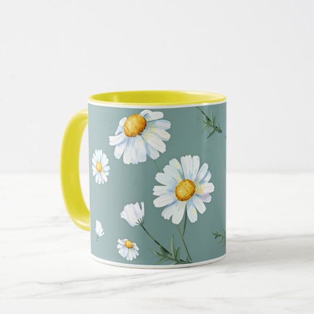 Mug Motif à fleurs Chamomile (Devant gauche)