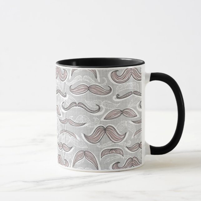 Mug Motif à la mode de moustache (Droite)