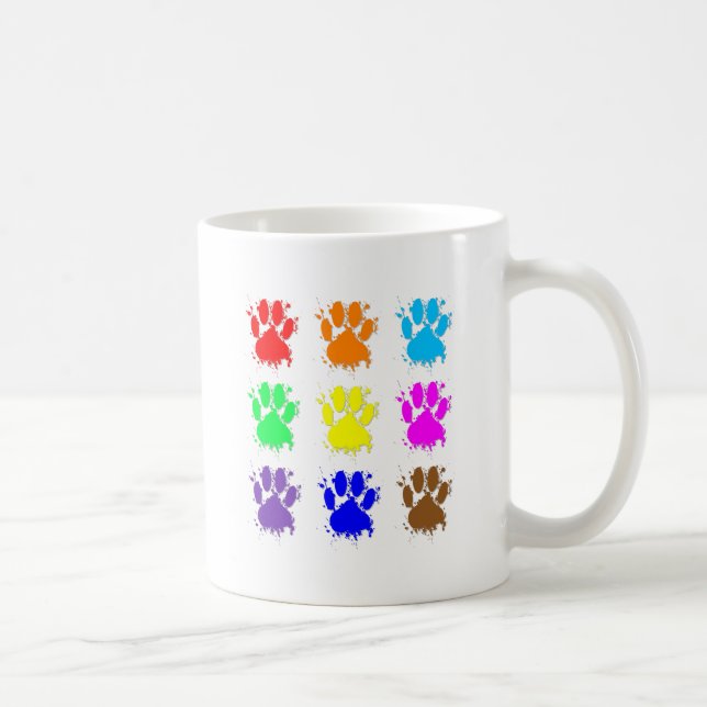 Mug Motif à mâchoires pour chien d'encre (Droite)