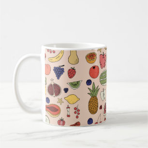 Mug Motif à main de fruits
