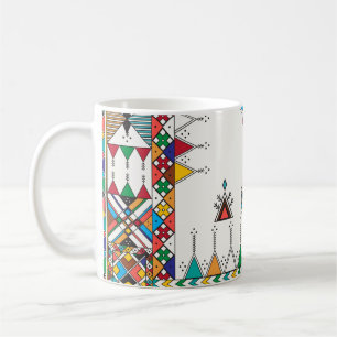 Mug Motif à répétition géométrique décoratif inspiré d