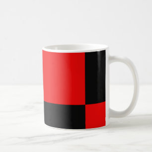 Mug Motif abstrait noir et rouge