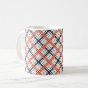 Mug Motif abstrait sans à damiers plaid