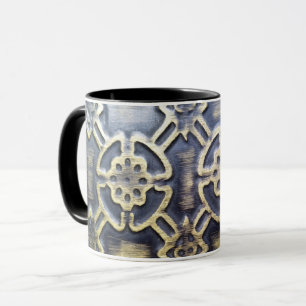 Mug motif africain en tissu boueux