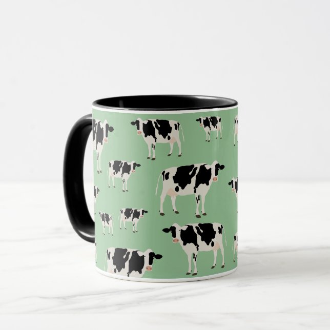 Mug Motif animal de ferme de vache (Devant gauche)