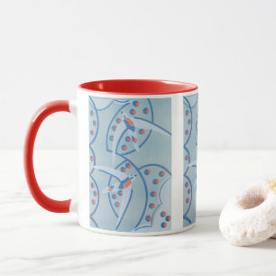 Mug Motif animalier d'oiseaux Art Déco Jazz Pochoir Vi