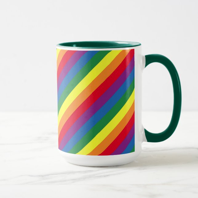 Mug Motif arc-en-ciel diagonal (Droite)
