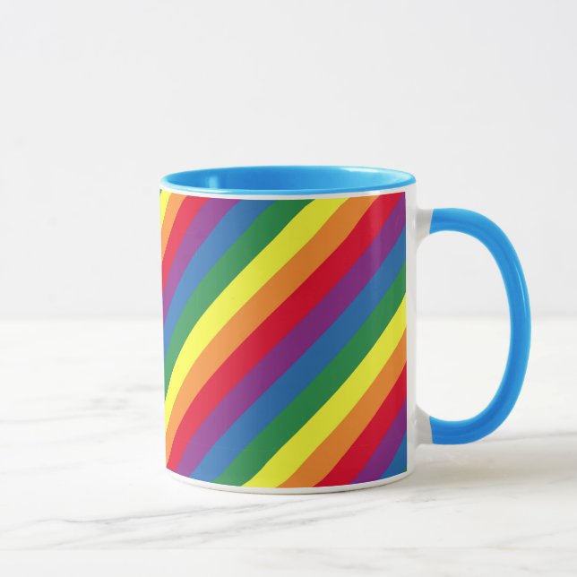 Mug Motif arc-en-ciel diagonal (Droite)