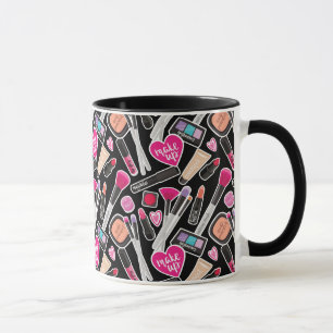 Mug Motif au néon de maquillage