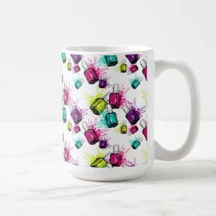 Mug Motif au néon de vernis à ongles