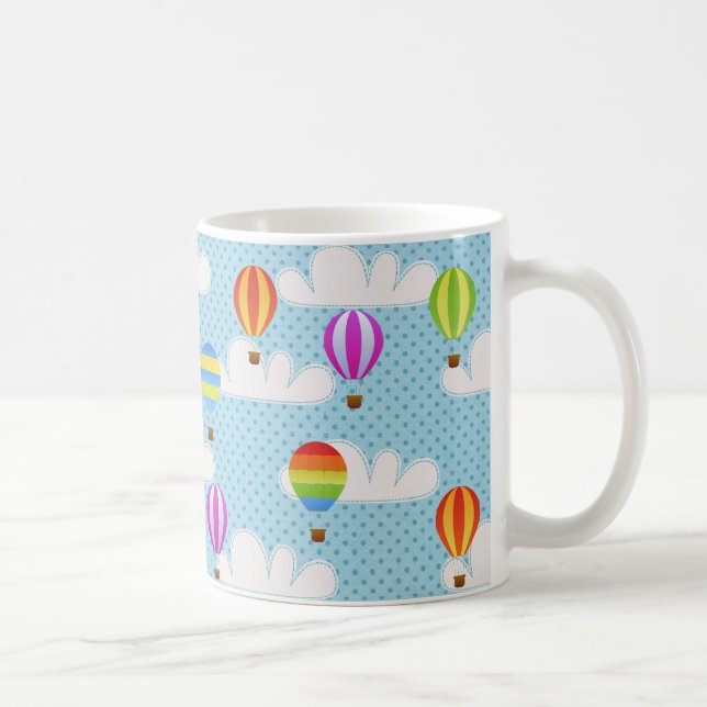Mug Motif Ballons à air chaud de couleur mignonne (Droite)