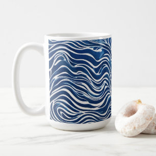 Mug Motif blanc bleu tourbillon 06