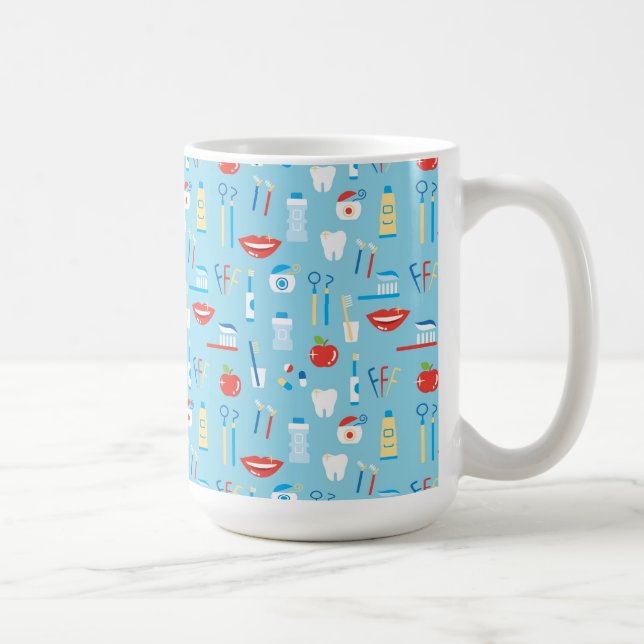 Mug Motif bleu dentaire (Droite)