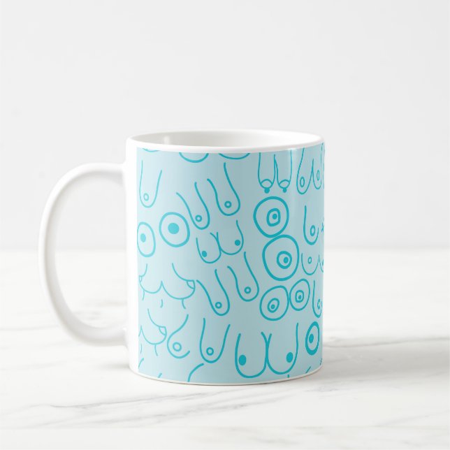 Mug Motif bleu moderne (Gauche)