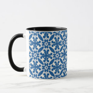Mug Motif Boho en Bleu – Élégant & Audacieux