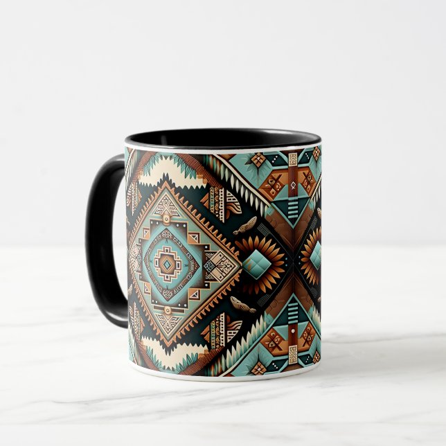 Mug Motif Boho occidental (Devant gauche)