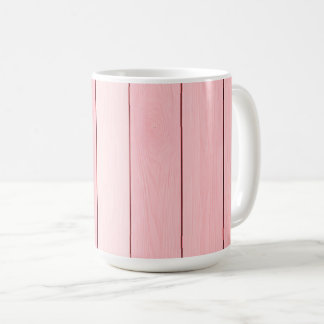 Mug Motif Bois Vertical Esthétique Couleur Rose
