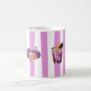 Mug Motif botanique à l'aquarelle de lavande