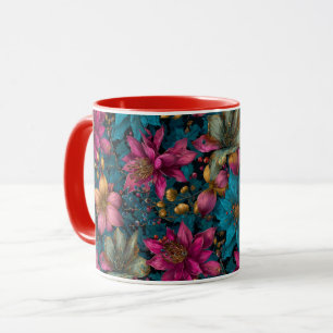 Mug Motif botanique de Noël Fantastique vibrant