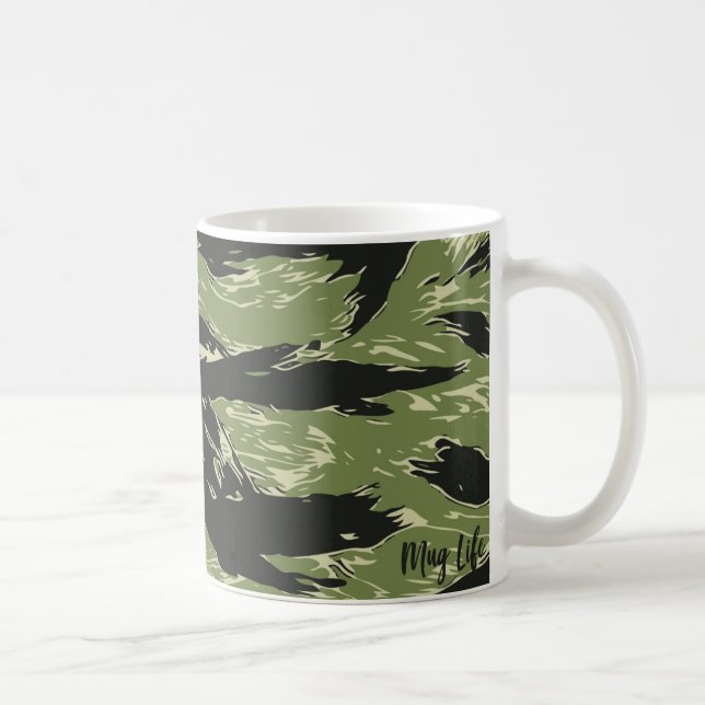 Mug Motif Camo Tiger Vert (Droite)
