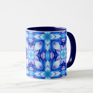 Mug Motif captivant populaire en bleu et violet