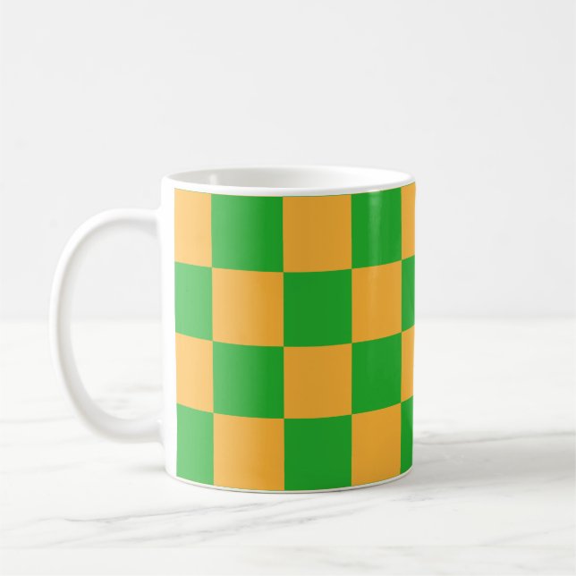 Mug Motif carré à carreaux 2 couleurs  (Gauche)
