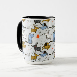 Mug Motif chien mignon Doodle